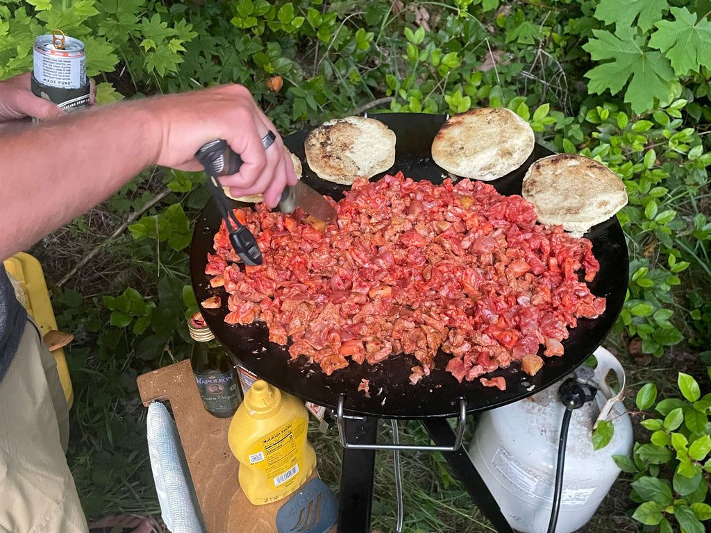 Cooking steak on the Disco Series