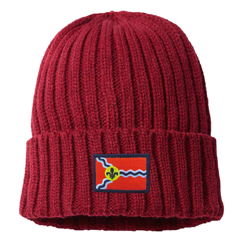 St. Louis Flag Knit Beanie Hat