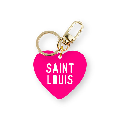 Other, Pink Lv Heart Keychain