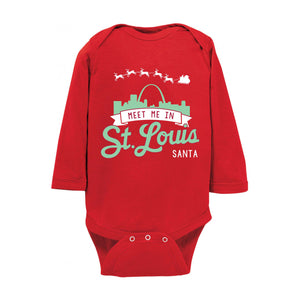 red long sleeve onesie baby