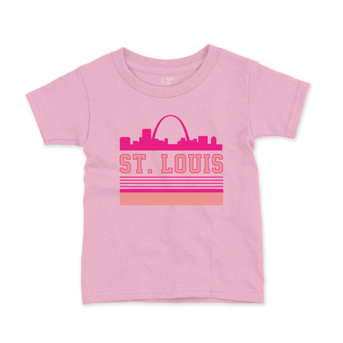 Saint Louis Floral Unisex Short Sleeve T-Shirt - Pink