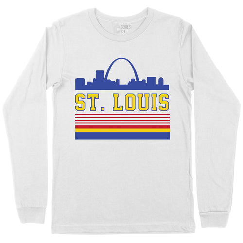  Classic St. Louis Missouri Baseball Fan Retro Long Sleeve  T-Shirt : Sports & Outdoors