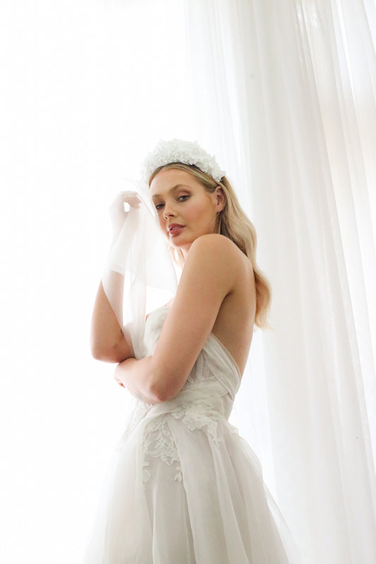 PENELOPE - Pearl Wedding Veil – KynaMaree