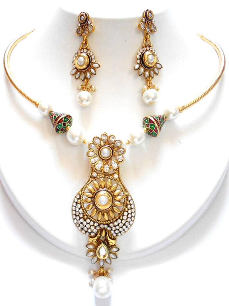 designer pearl jewellery set