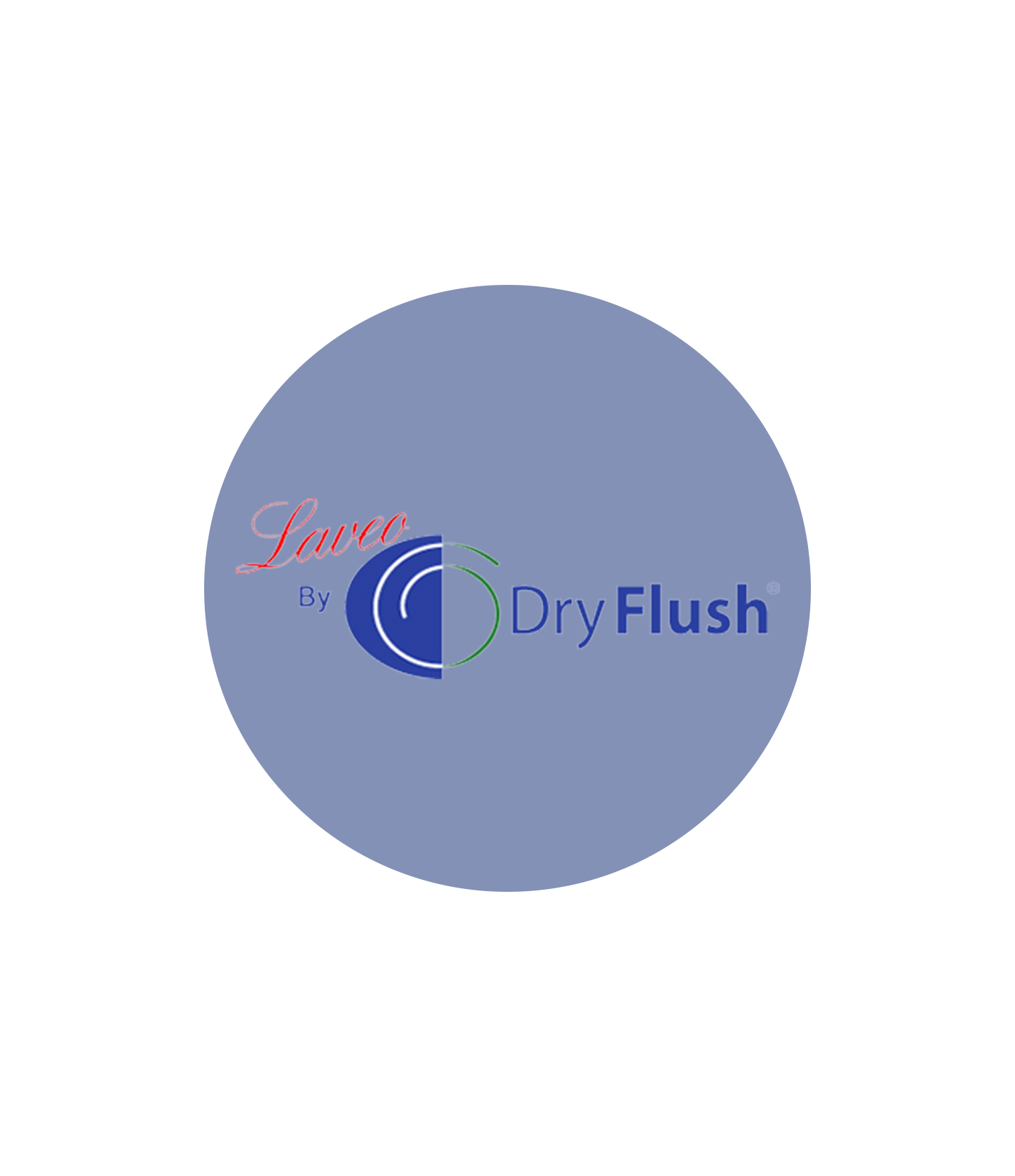 Laveo Dry Flush Logo button