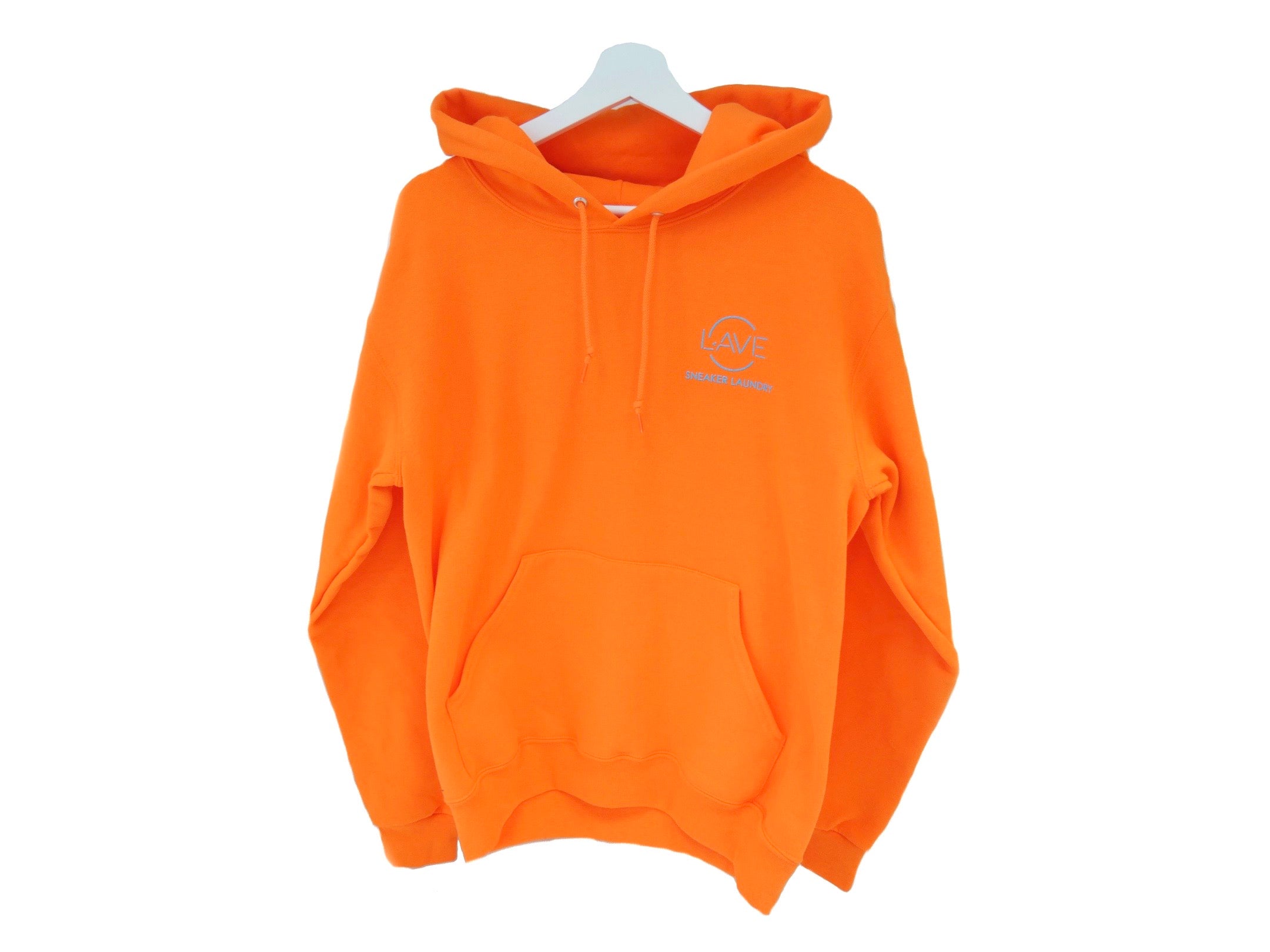 highlighter orange hoodie