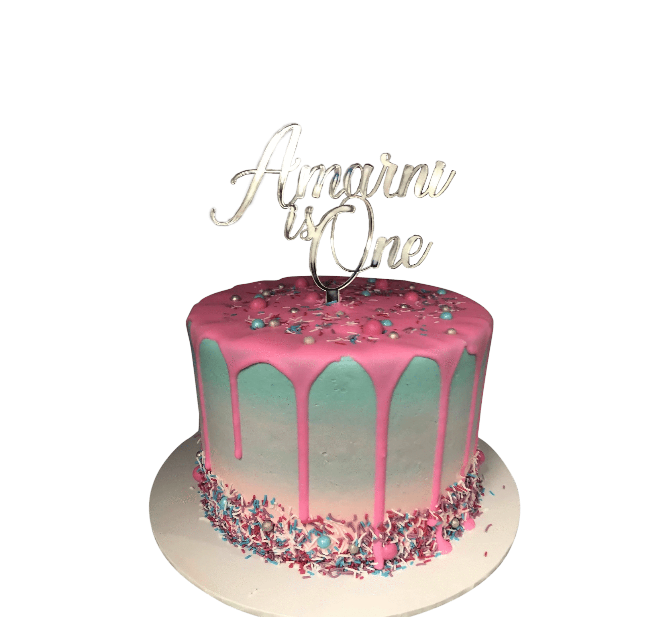 Pink And Blue Ombre Buttercream Speciality Cake Cake Creations By Kate™