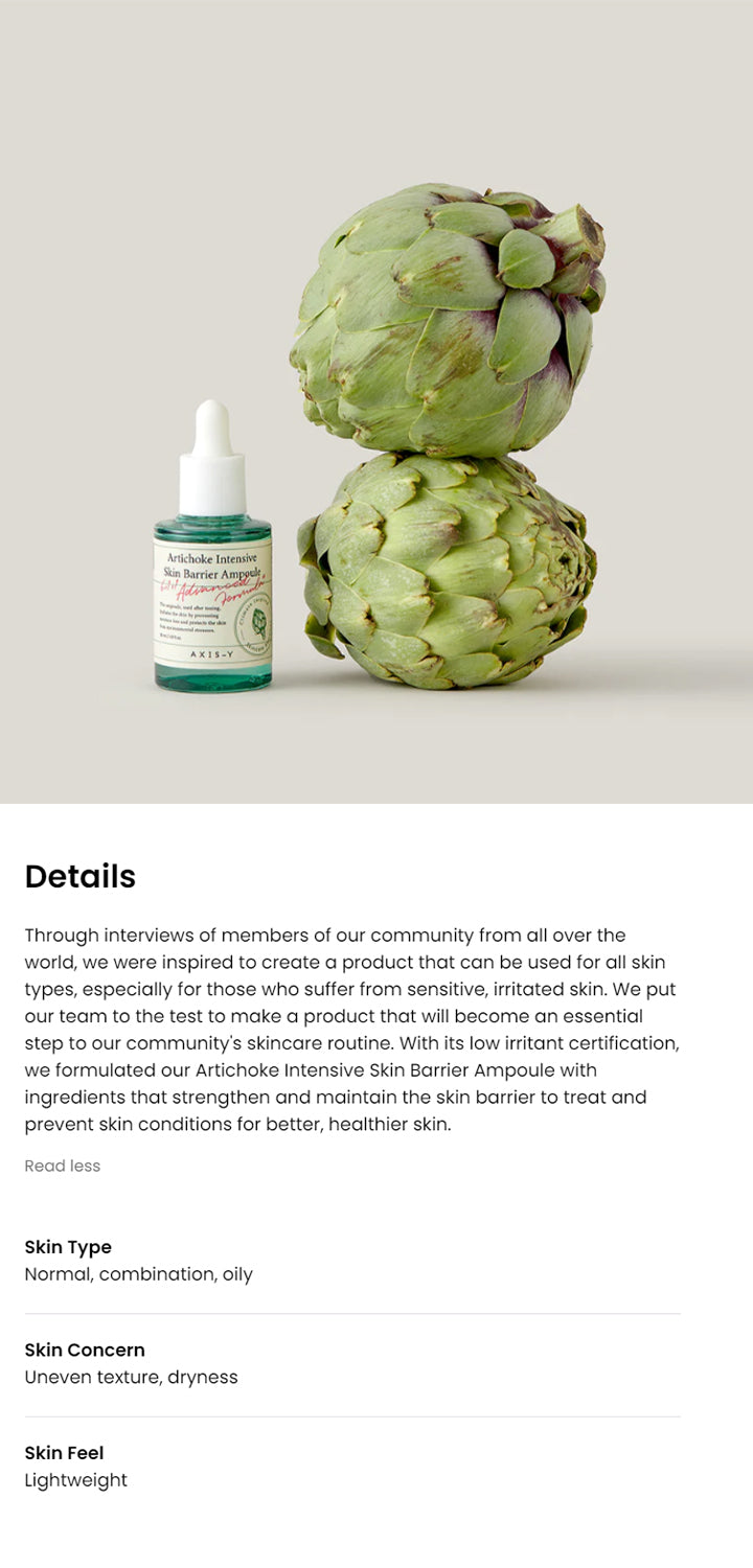 AXIS-Y Artichoke Intensive Skin Barrier Ampoule