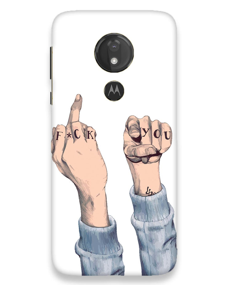 F Ck You Moto G7 Power Phone Case Desi Hustler