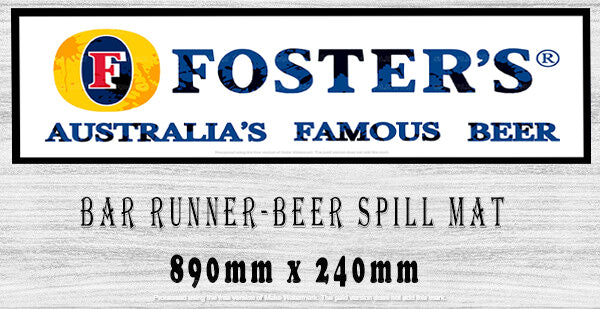 FOSTER'S AUSTRALIA BAR MAT BAR RUNNER