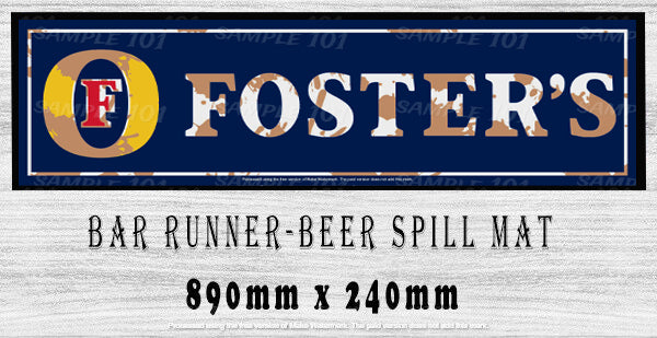 FOSTER'S BAR MATS BAR RUNNER