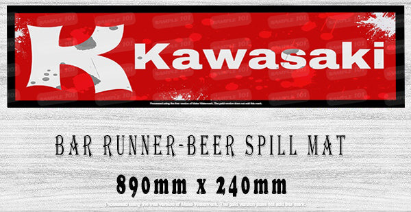 KAWASAKI BAR RUNNER BAR MAT MATS