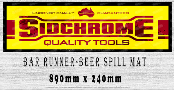 SIDCHROME QUALITY TOOLS BAR RUNNER BAR MATS