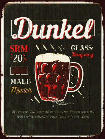 VINTAGE COCKTAIL DUNKEL Vintage Retro Rustic Wall Bar Pub Plaques Decorative Metal Sign