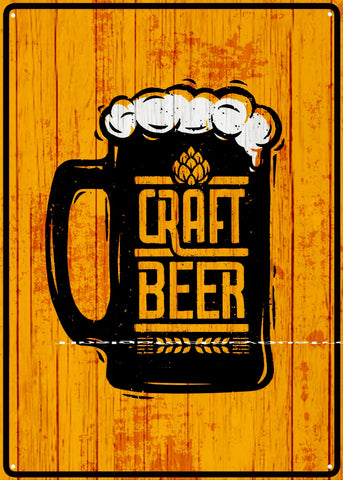 TANKARD CRAFT BEER Tin Metal Sign Man Cave, Shed-Garage & Bar Sign