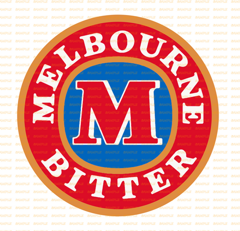 MELBOURNE BITTER Retro/ Vintage Round Metal Sign Man Cave, Wall Home Décor, Shed-Garage, and Bar