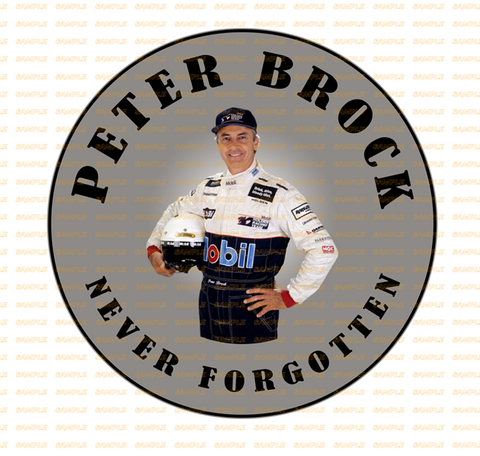 NEVER FORGOTTEN BLACK Retro/ Vintage Round Metal Sign Man Cave, Wall Home Décor, Shed-Garage, and Bar