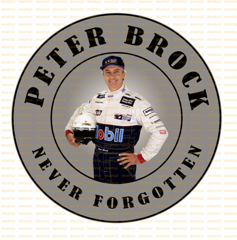 NEVER FORGOTTEN BLACK LINING Retro/ Vintage Round Metal Sign Man Cave, Wall Home Décor, Shed-Garage, and Bar