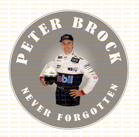 NEVER FORGOTTEN WHITE Retro/ Vintage Round Metal Sign Man Cave, Wall Home Décor, Shed-Garage, and Bar
