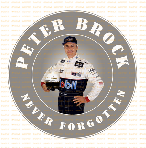 NEVER FORGOTTEN WHITE LINING Retro/ Vintage Round Metal Sign Man Cave, Wall Home Décor, Shed-Garage, and Bar
