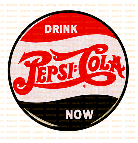 PEPSI NOW Retro/ Vintage Round Metal Sign Man Cave, Wall Home Décor, Shed-Garage, and Bar