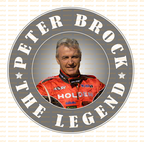 THE LEGEND BROCK Retro/ Vintage Round Metal Sign Man Cave, Wall Home Décor, Shed-Garage, and Bar