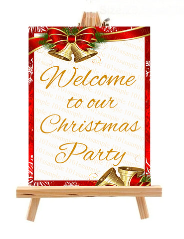 WELCOME PARTY Christmas Season Metal Sign 40 x 60 cm Australia Wide