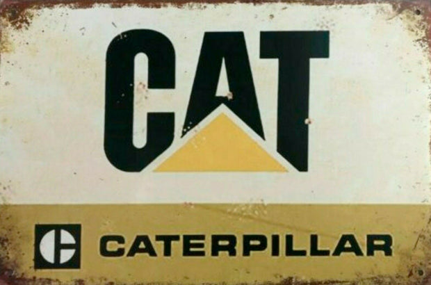 Caterpillar Cat Logo 12 Metal Tin Aluminum Sign