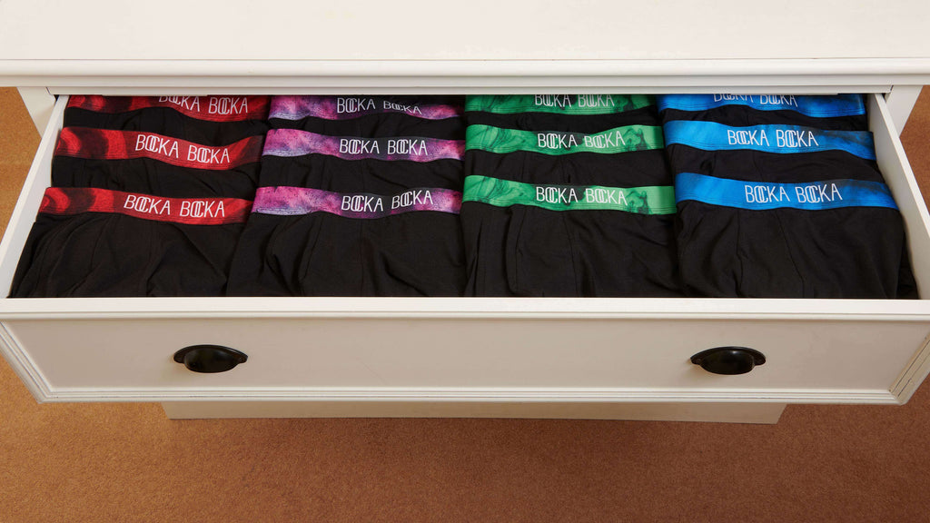 Bocka Bocka Modal and cotton boxers in a chest of drawers
