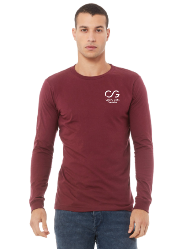 Download Maroon Long Sleeve T Shirt Corey C Griffin Foundation