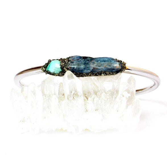 Blue Kyanite and Turquoise Bracelet - Lea Spirit