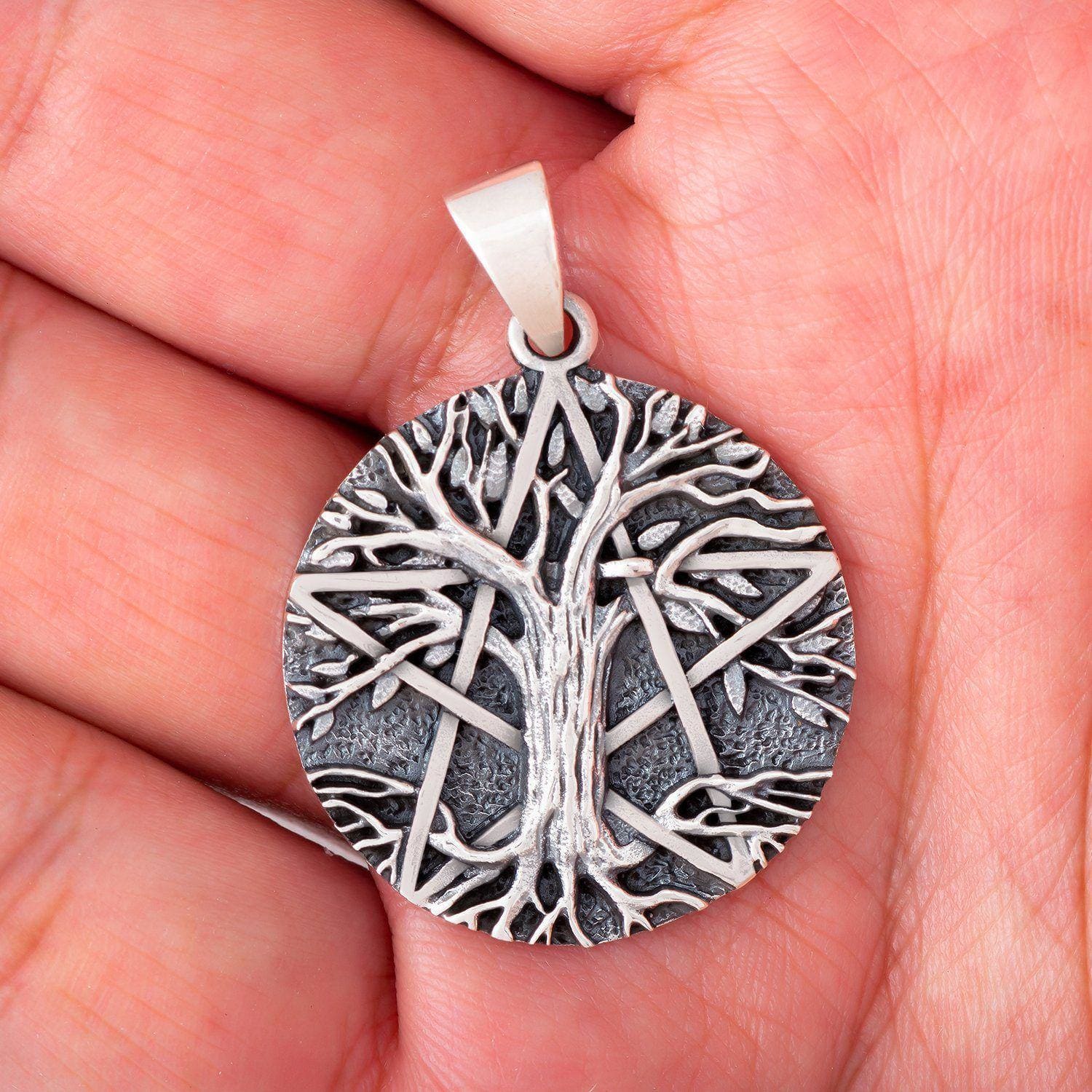 Triskelion and Raven Pendant 925 Sterling Silver | Viking Jewellery