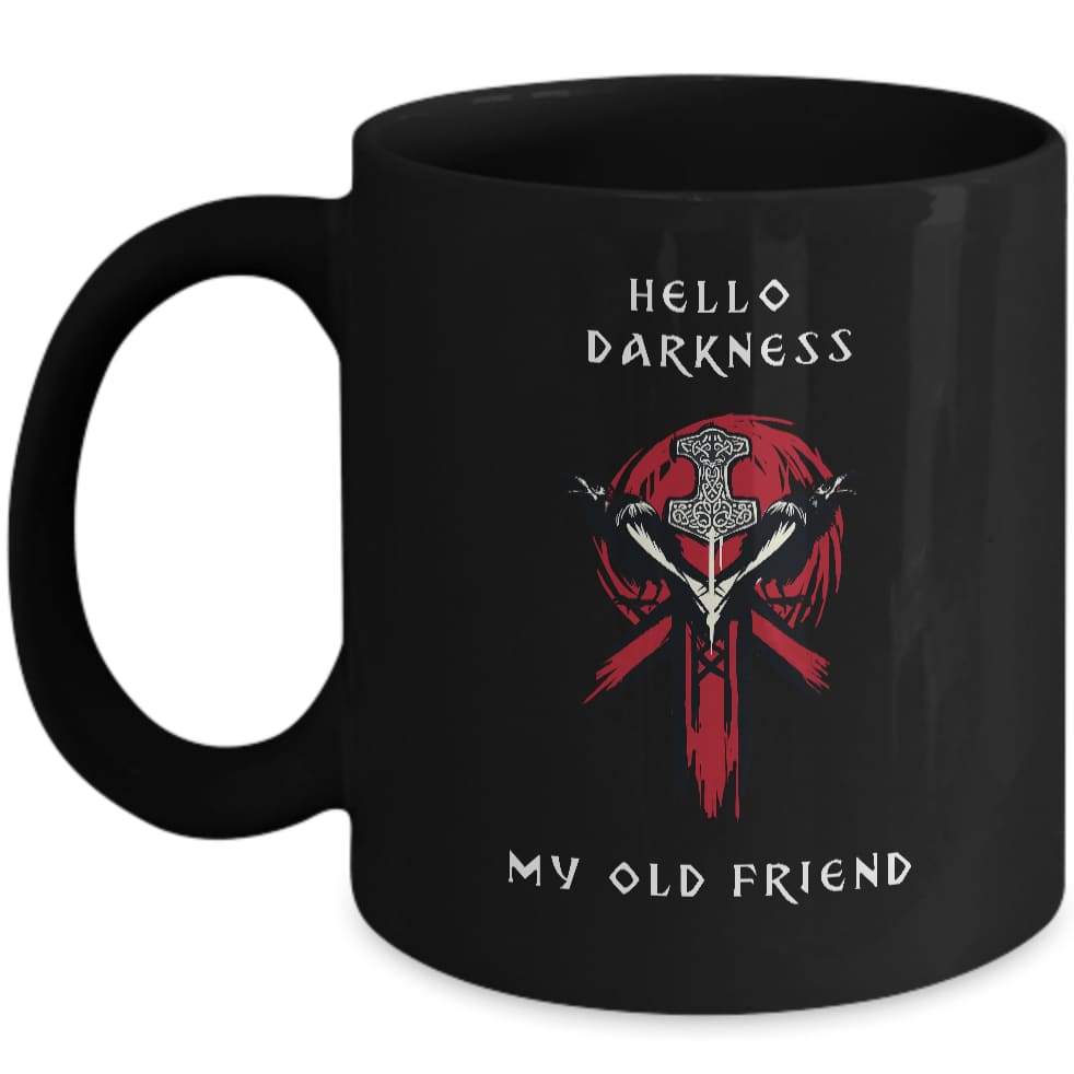 Hello Darkness Black Mug - Norse Spirit