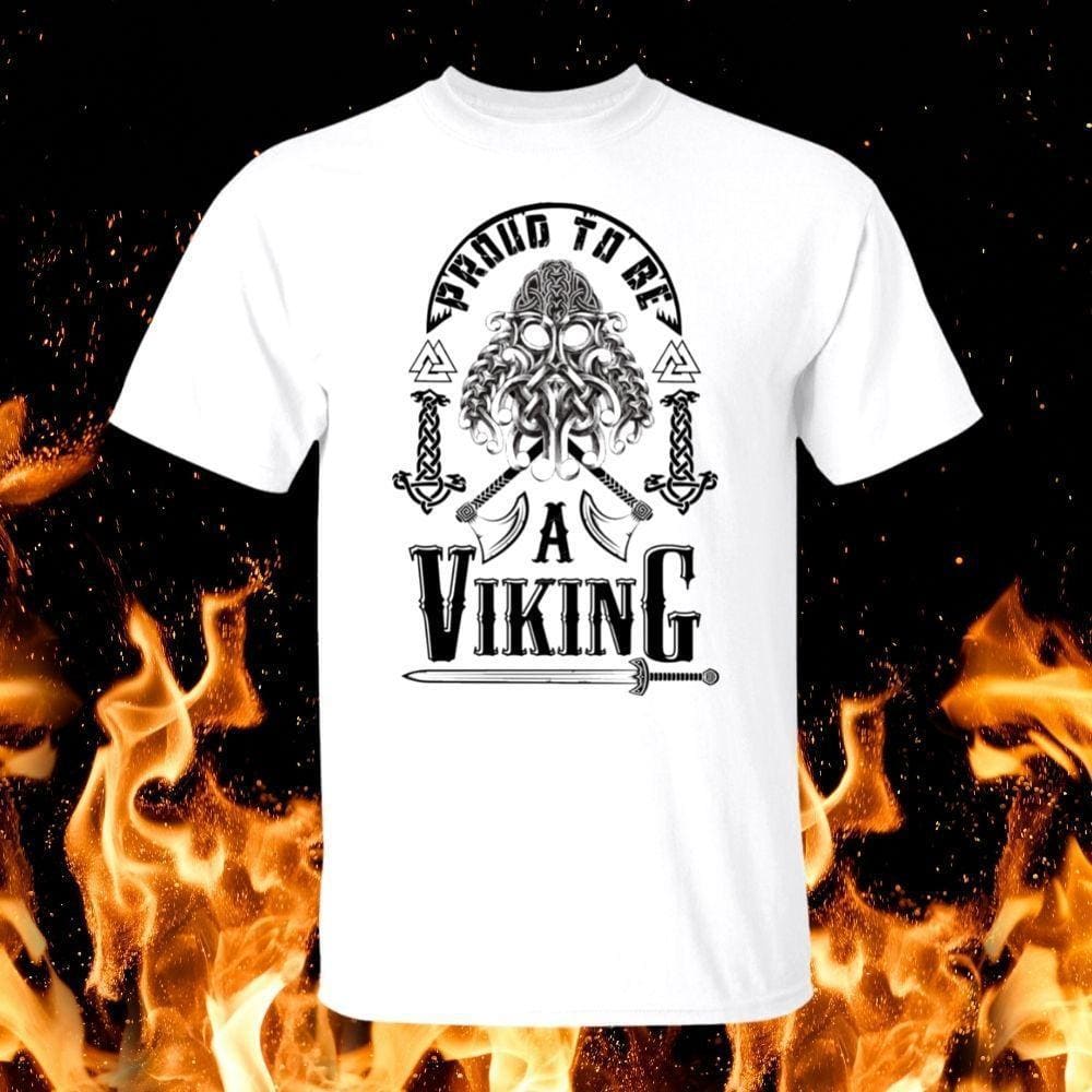 Norse Spirit Don’t Mess with Vikings White T-Shirt White / XL