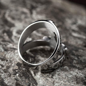 Stainless Steel Open Thor’s Hammer Ring - Norse Spirit