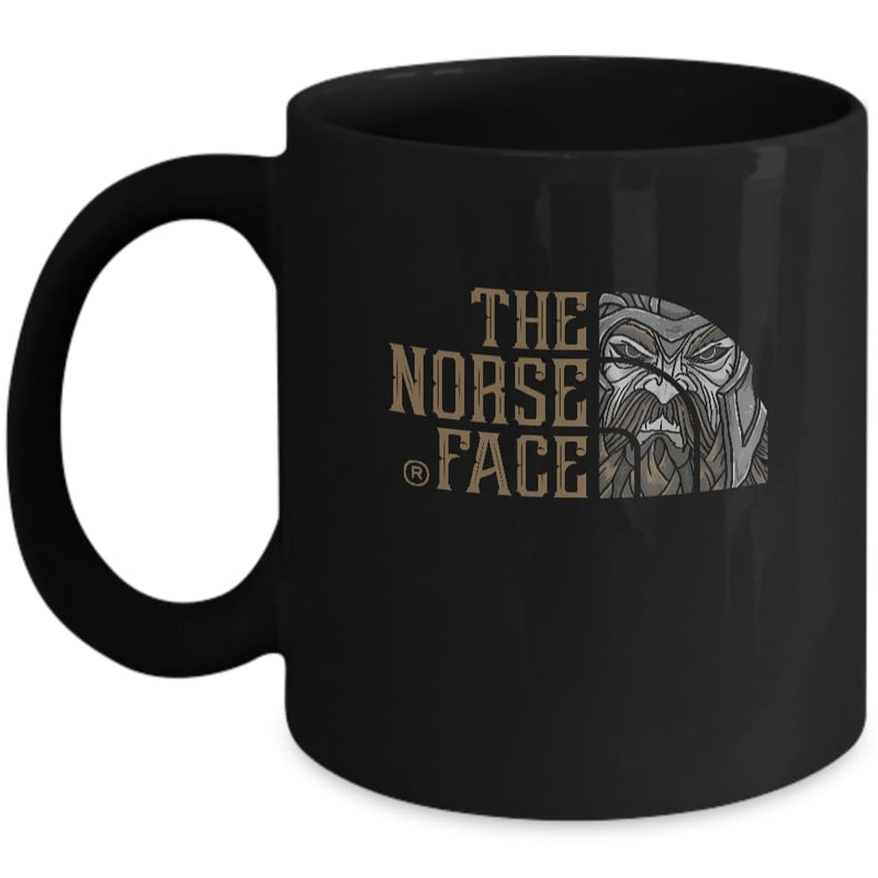 The Norse Face Black Mug - Norse Spirit