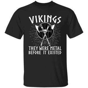 Norse Spirit Vikings They Were Metal Black T-Shirt Black / S