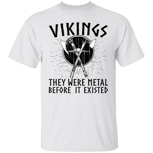 Norse Spirit Vikings They Were Metal White T-Shirt White / 3XL