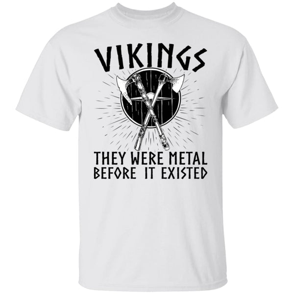 Vikings They Were Metal White T-Shirt - Norse Spirit
