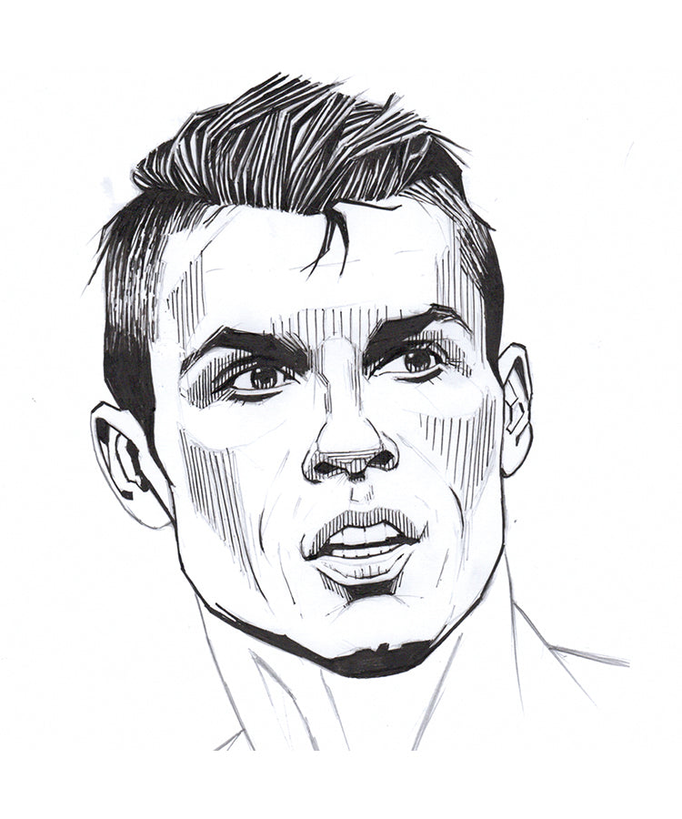 Cristiano Ronaldo Black And White Photo