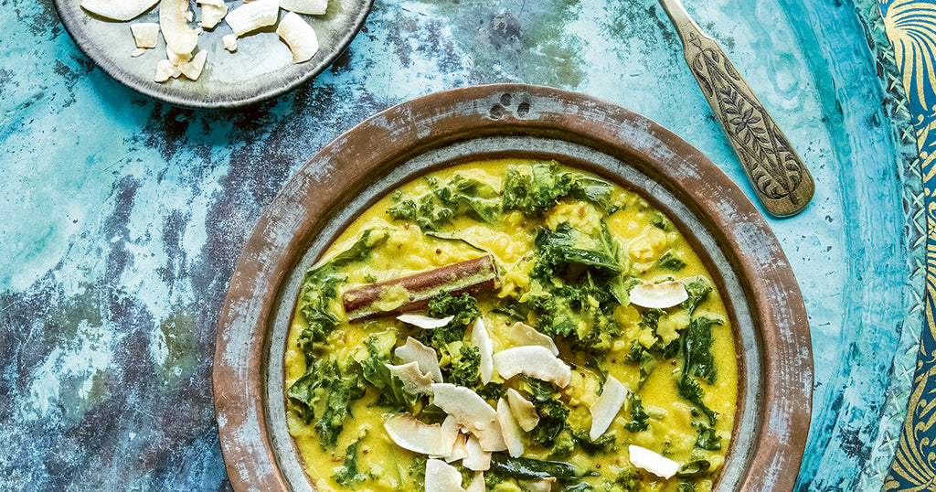Vegan Coconut & Kale Toor Dhal recipe | The Delicious Book of Dhal ...