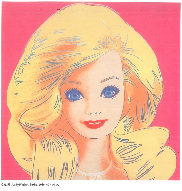 andy warhol barbie painting