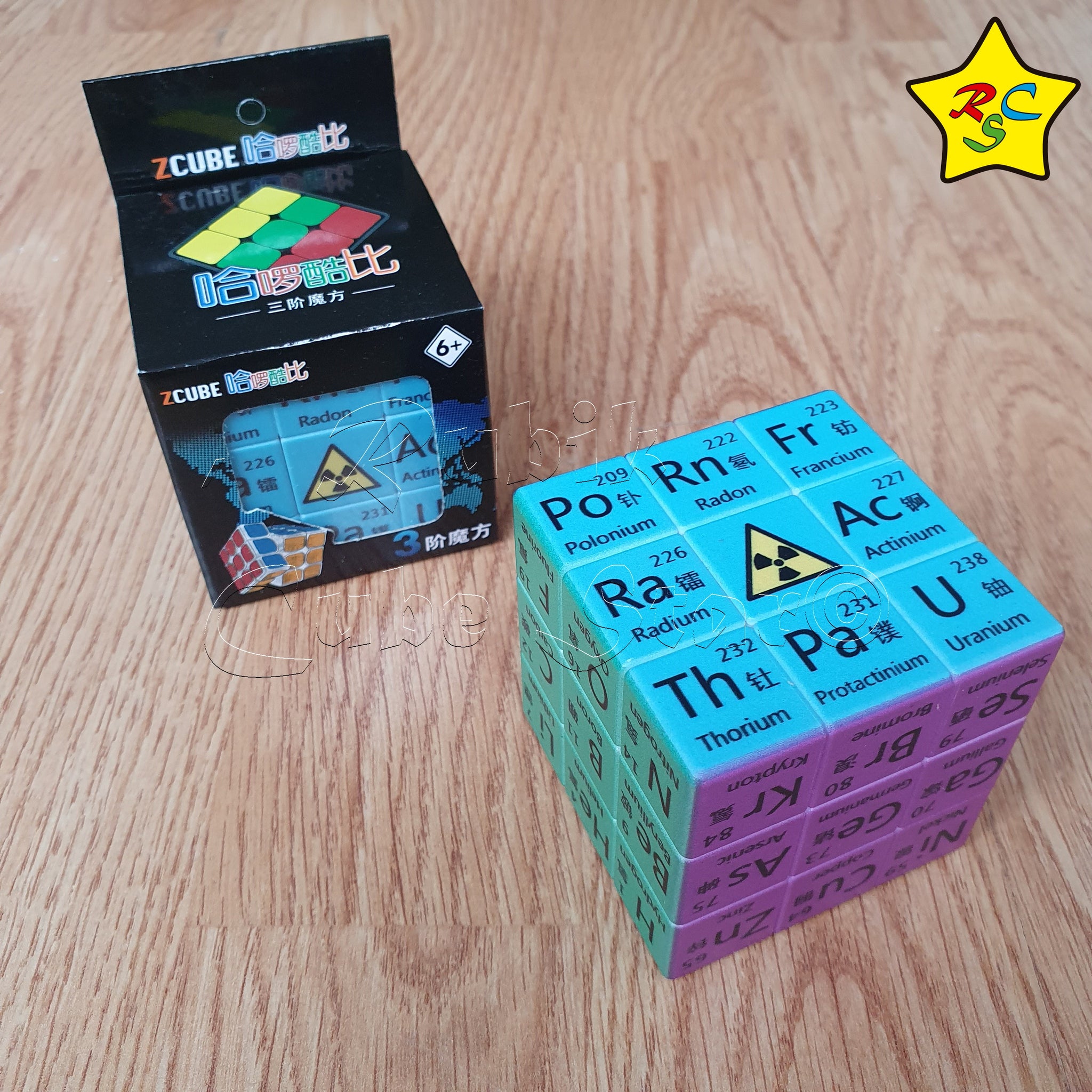 Cubo Rubik Tabla Periodica 3x3 Chemical Elements Color Zcube Rubik Cube Star 4236