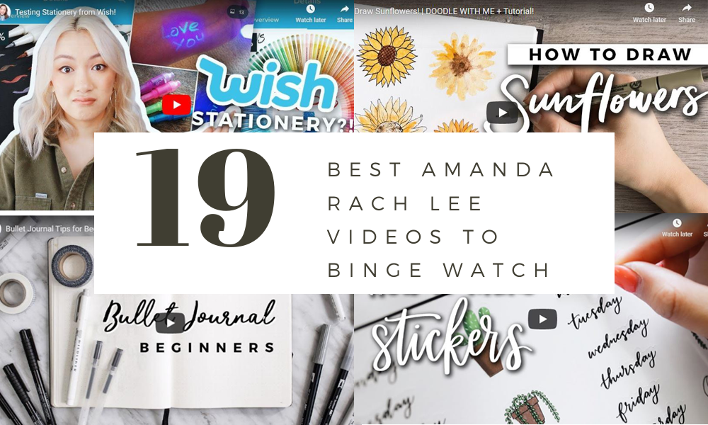 19 BEST Amanda Rach Lee Planner Videos On YouTube - DIY Craft Club