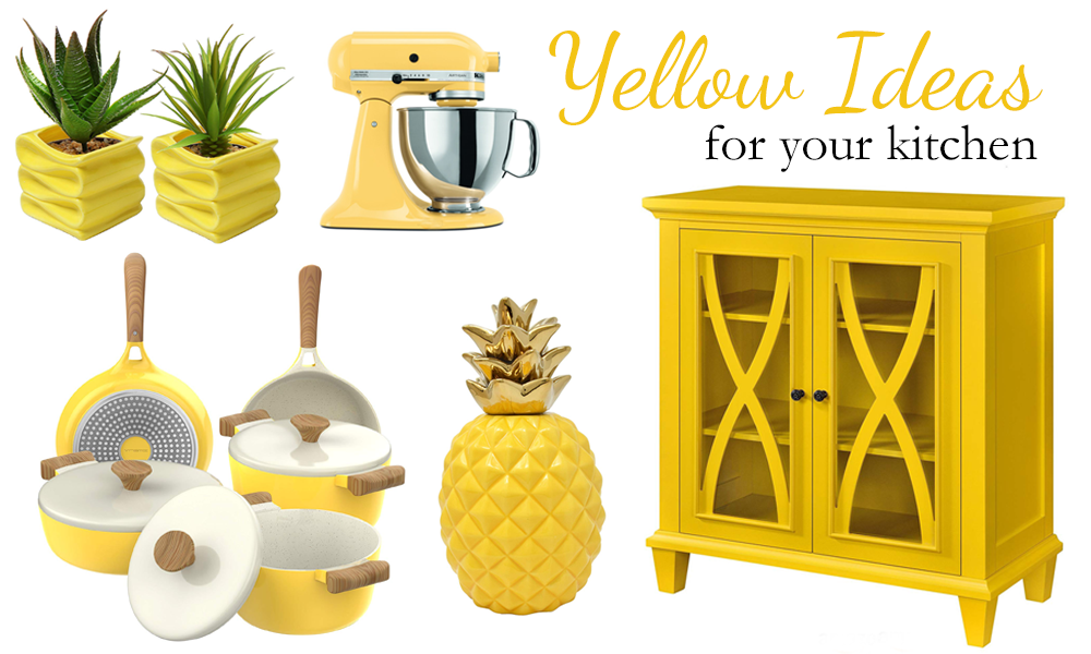 light green and yellow kitchen decor