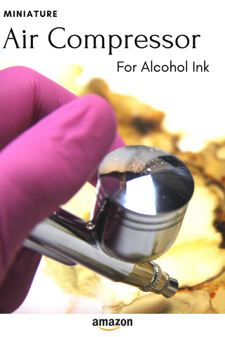 Mini Air Compressor To Move Alcohol Ink Around | AMAZON