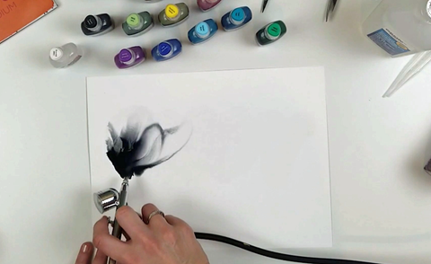 Black alcohol ink