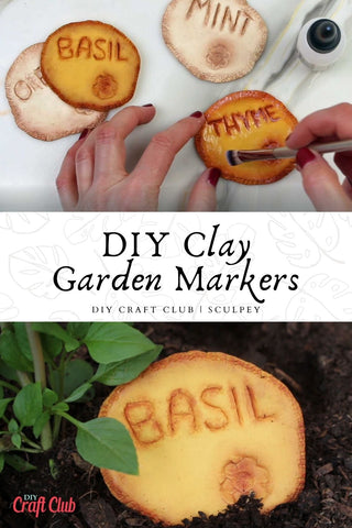 DIY Garden Clay Markers