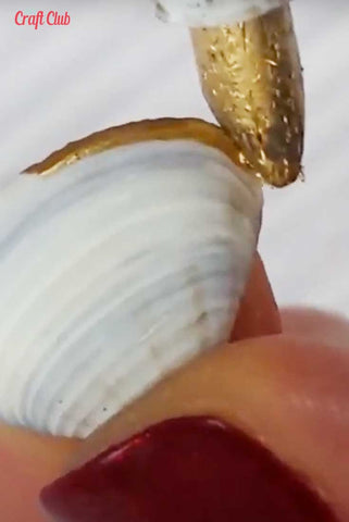 Painting Shells Gold