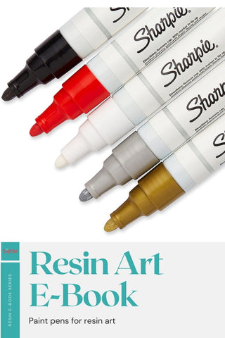 Paint pens for resin artwork